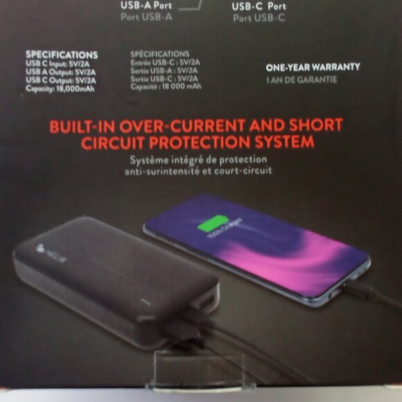 HELIX 18,000 MAH POWER🔋BANK WITH USB-C & USB-A PORTS AND UP TO 5X CHARGES - Picture 10 of 14